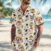 Custom Photo Stick Figures Best Dad Grandpa Ever Hawaii Shirt LM32 893711