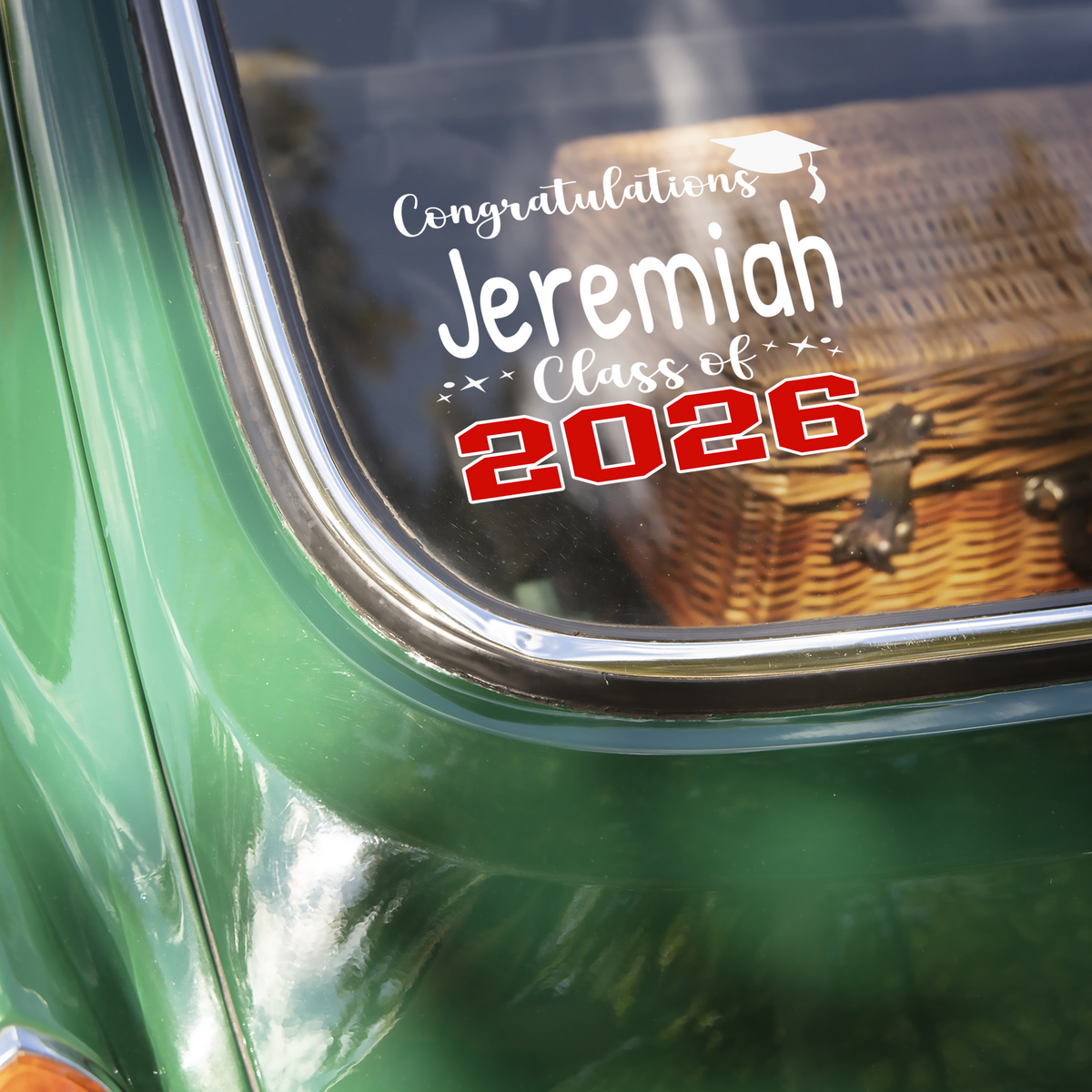 Custom Name Graduation Celebration - Class Of 2026 Car Window Decal Sticker TH10 898493