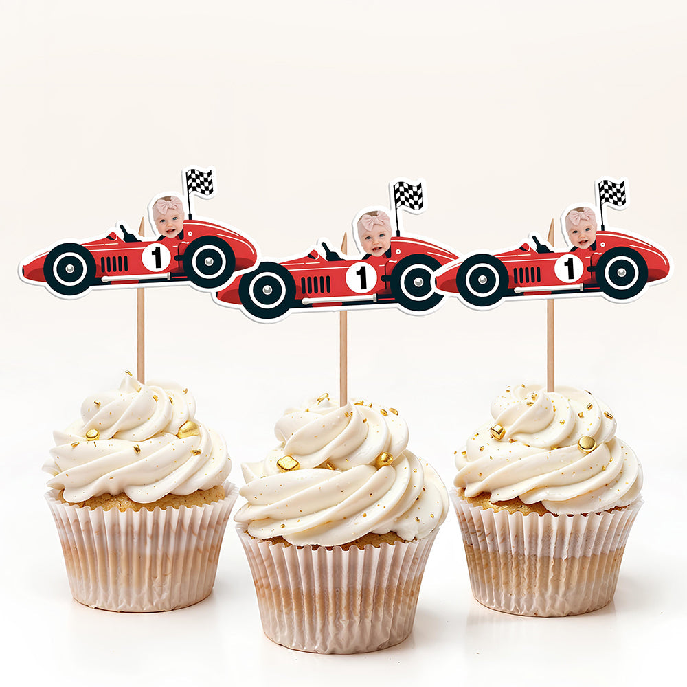 Custom Face Facing Party Cupcake Toppers Personalised Birthday Gift Party Decor HO82 893578