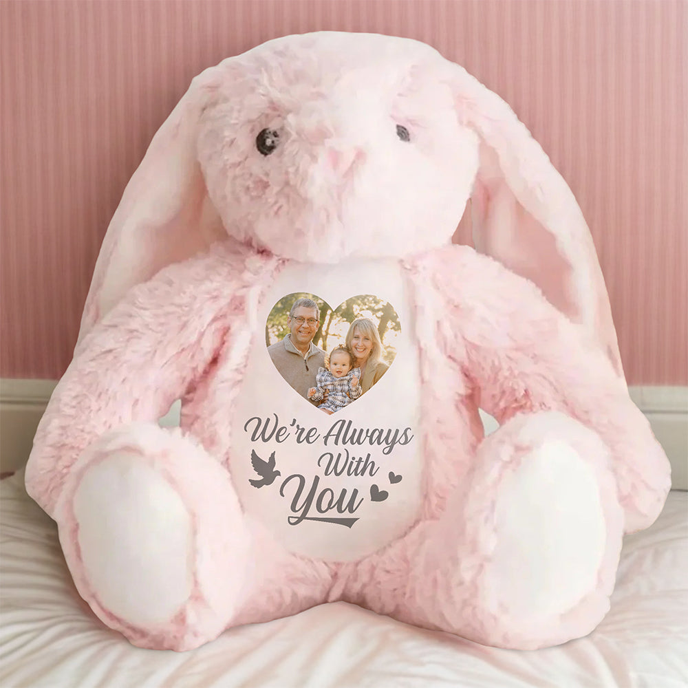 Custom Photo A Cuddle From Heaven Memorial Bunny Plush TH10 892483