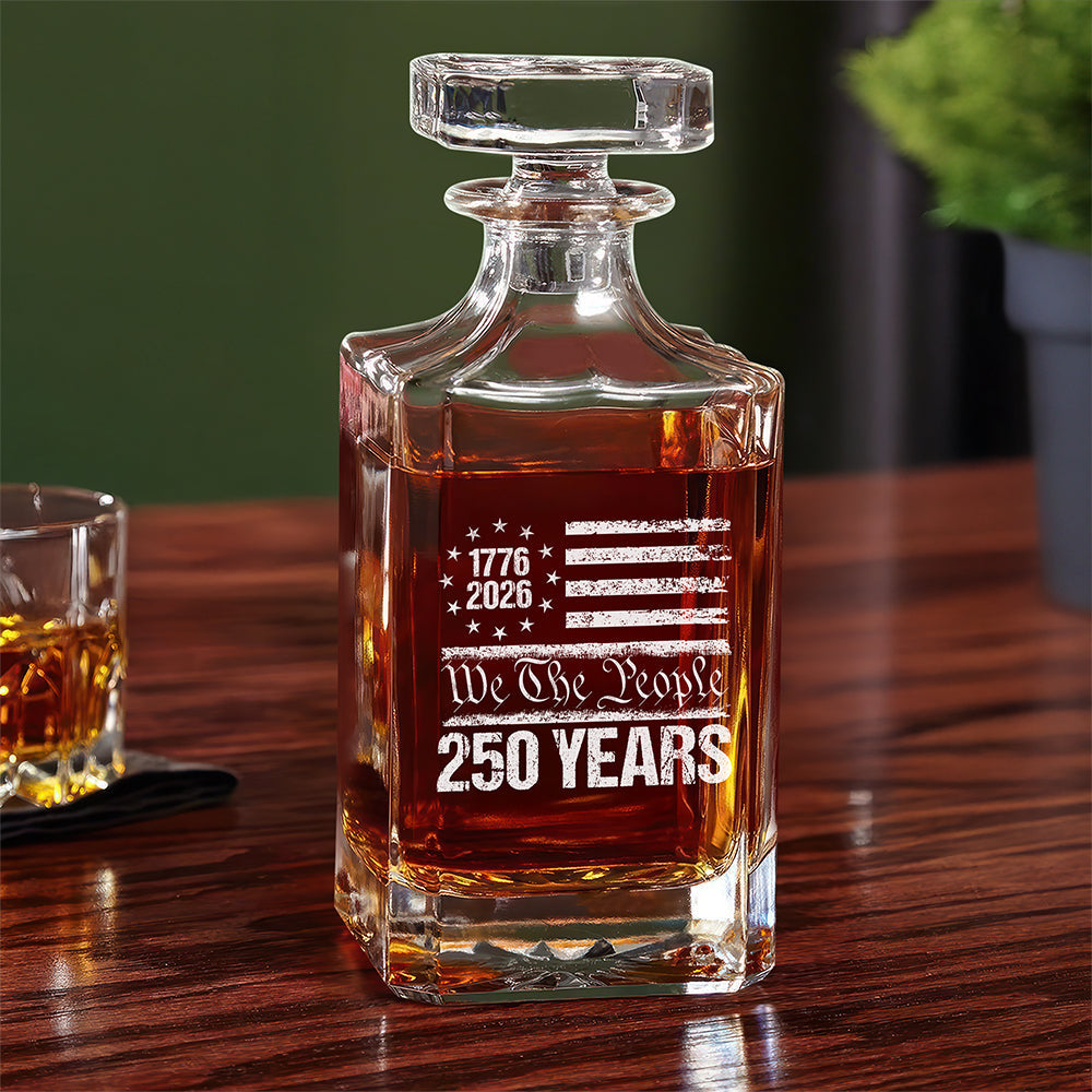 250 Years USA 250th Birthday 1776-2026 Eagle Flag Decanter HO82 894576