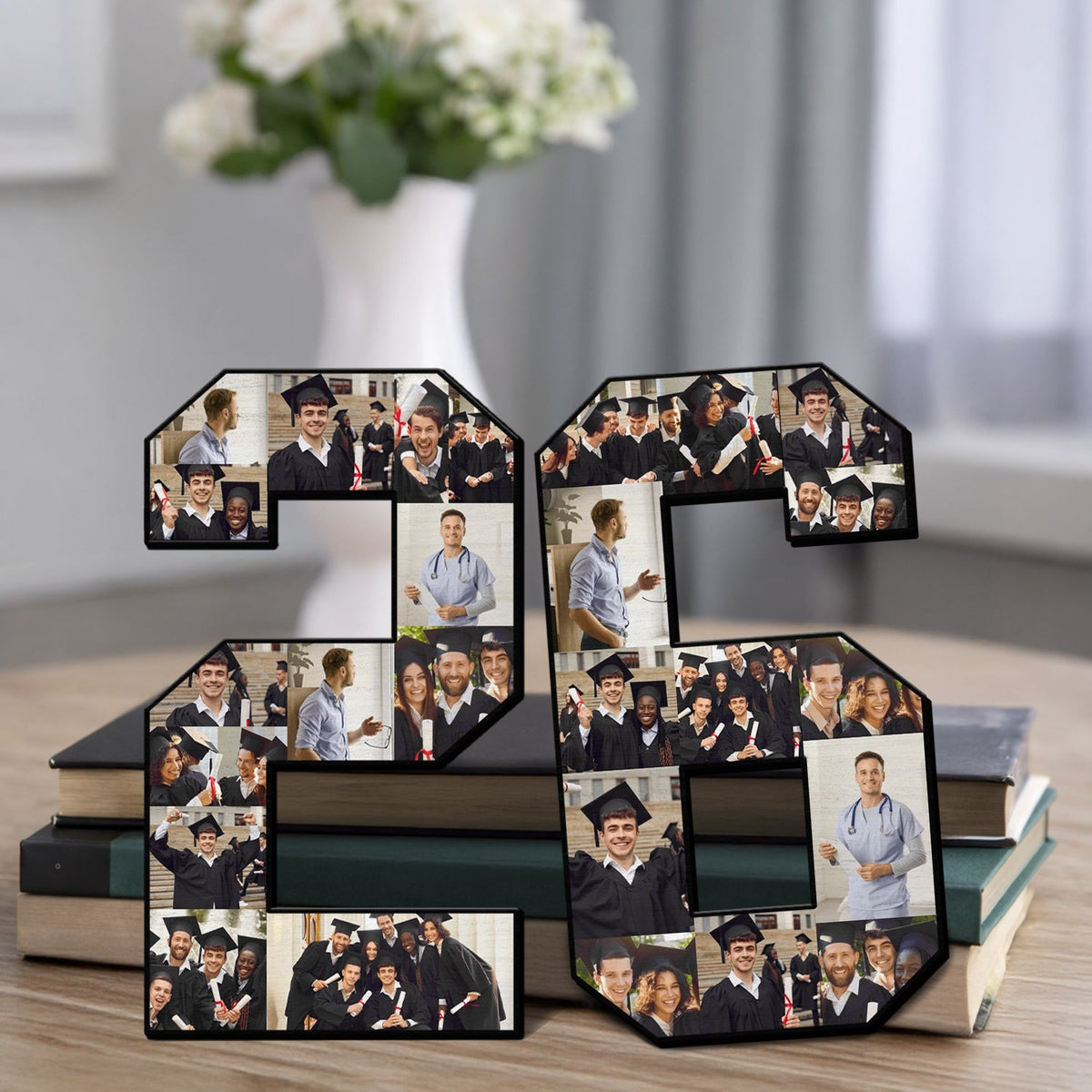 The Photo Collage And Wood Frame For Seniors Graduation Day TH10 898801