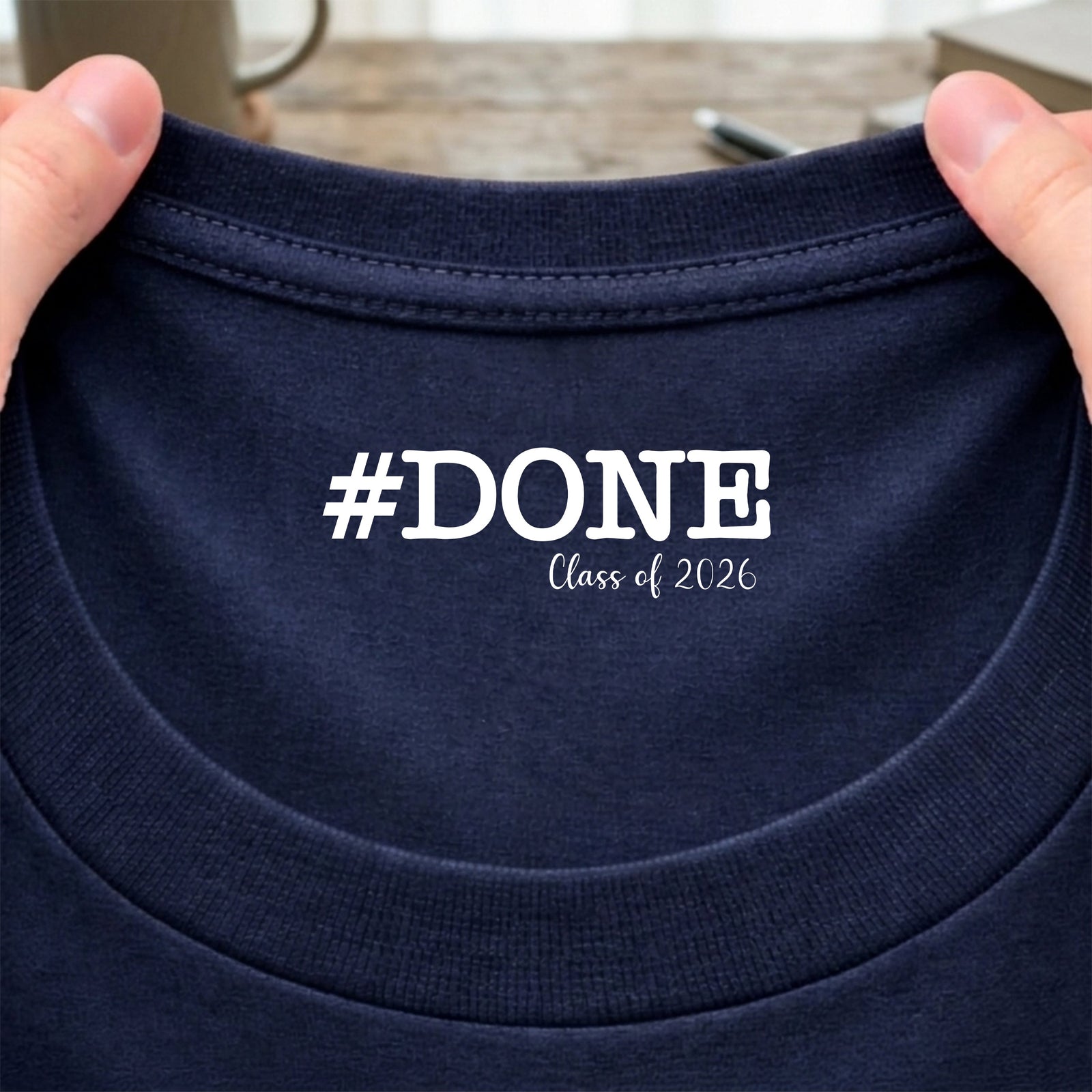 Personalized Done Class Of 2026 Graduation Neck Print Back Shirt LM32 899417