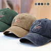 Personalized Grandpa's Biker Gang Washed Baseball Denim Cap CH07 896634
