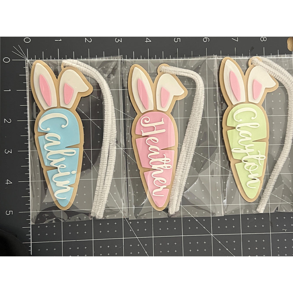 Personalized Bunny Carrot Easter Basket Name Tag - Easter Gift for Kids LM32 897773