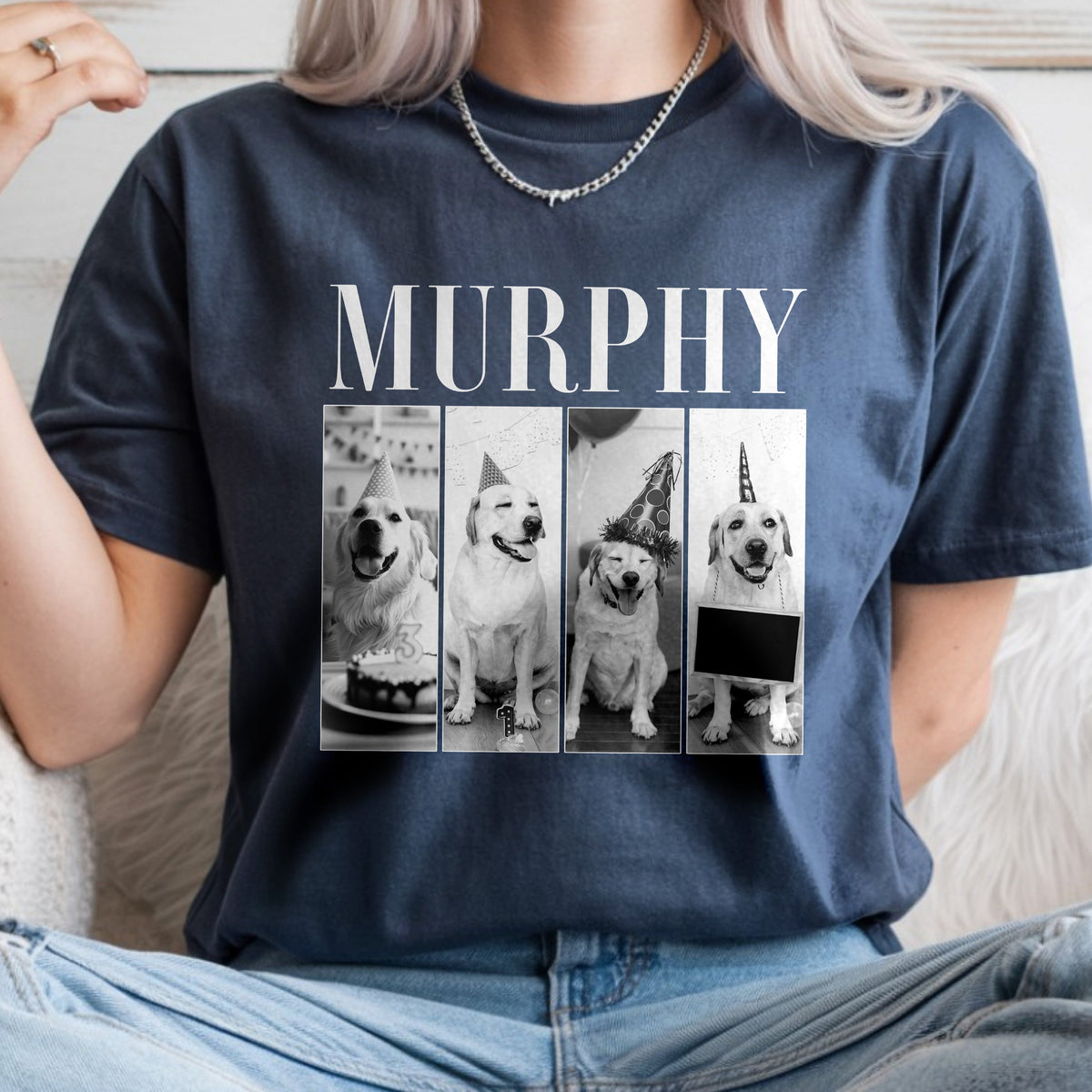 Custom Dog Photo Bootleg Comfort Color Shirt Gift For Dog Lovers CH07 899376