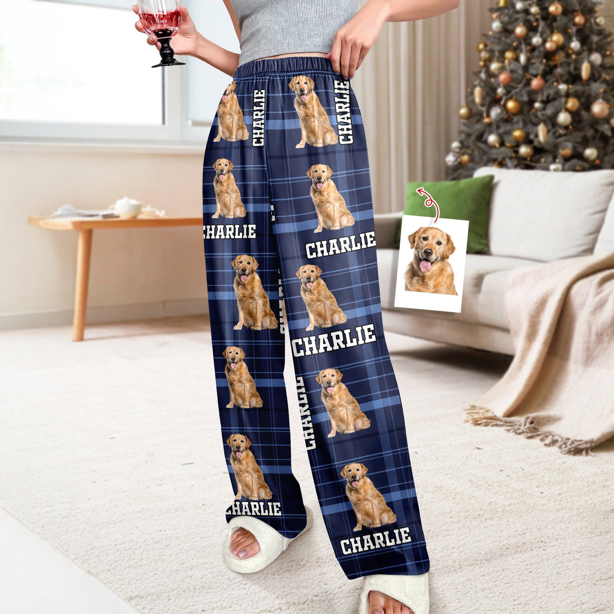 Custom Photo Dog Cat Sweatpants Christmas Gift For Dog Cat Lovers HA75 898346