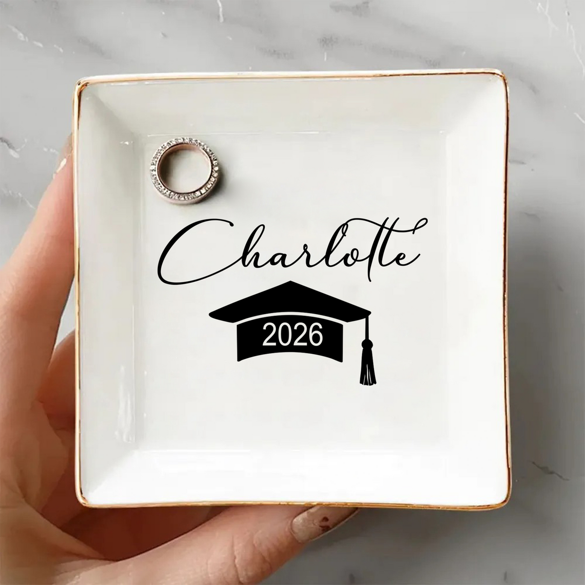 Custom Name Class Of 2026 Ring Dish TH10 898595