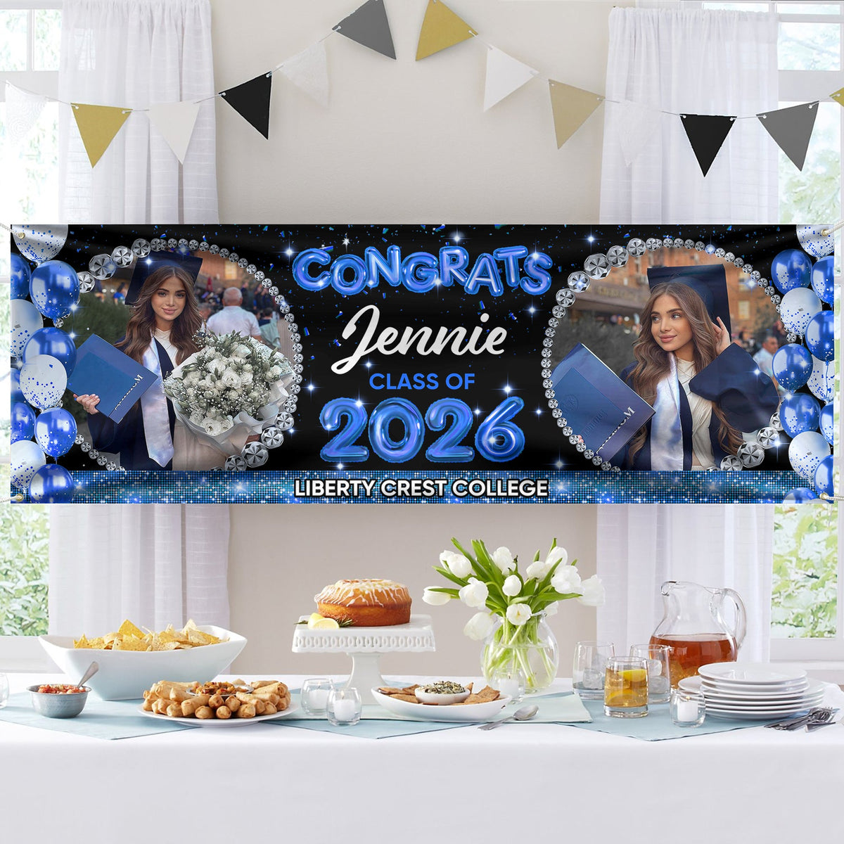 Graduation Class Of 2026 Personalized Photo Banner CH07 910678