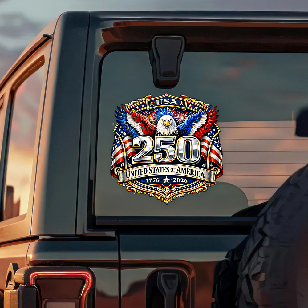 United States of America 1776–2026 USA 250th Anniversary Car Window Decal Sticker HA75 920664