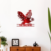 Custom Family Name Patriotic Eagle Metal House Metal Sign HO82 901146