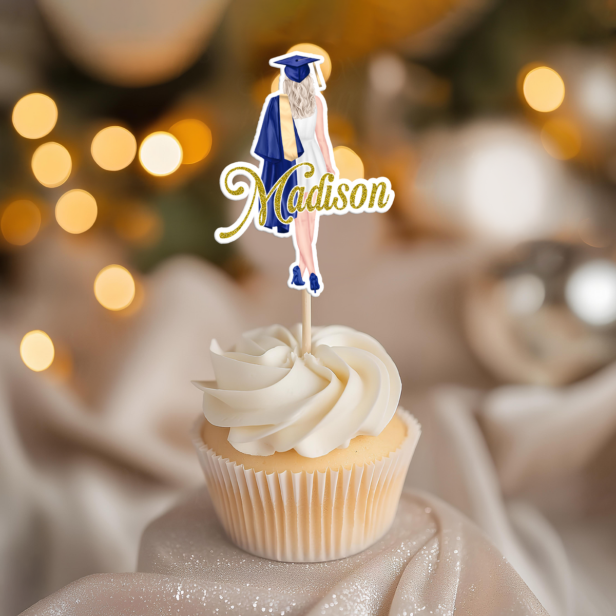 Personalized Graduation Girls Class Of 2026 Cupcake Topper HO82 901394