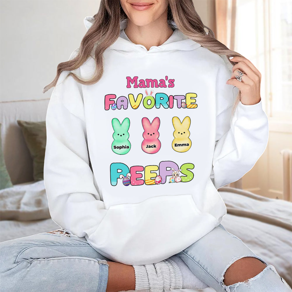Grandma's Little Peeps Personalized Easter Shirt  Gift For Grandma Mommy CH07 895300