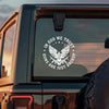 In God We Trust Eagle - Guns Are Just Backup Car Window Decal Sticker LM32 895463