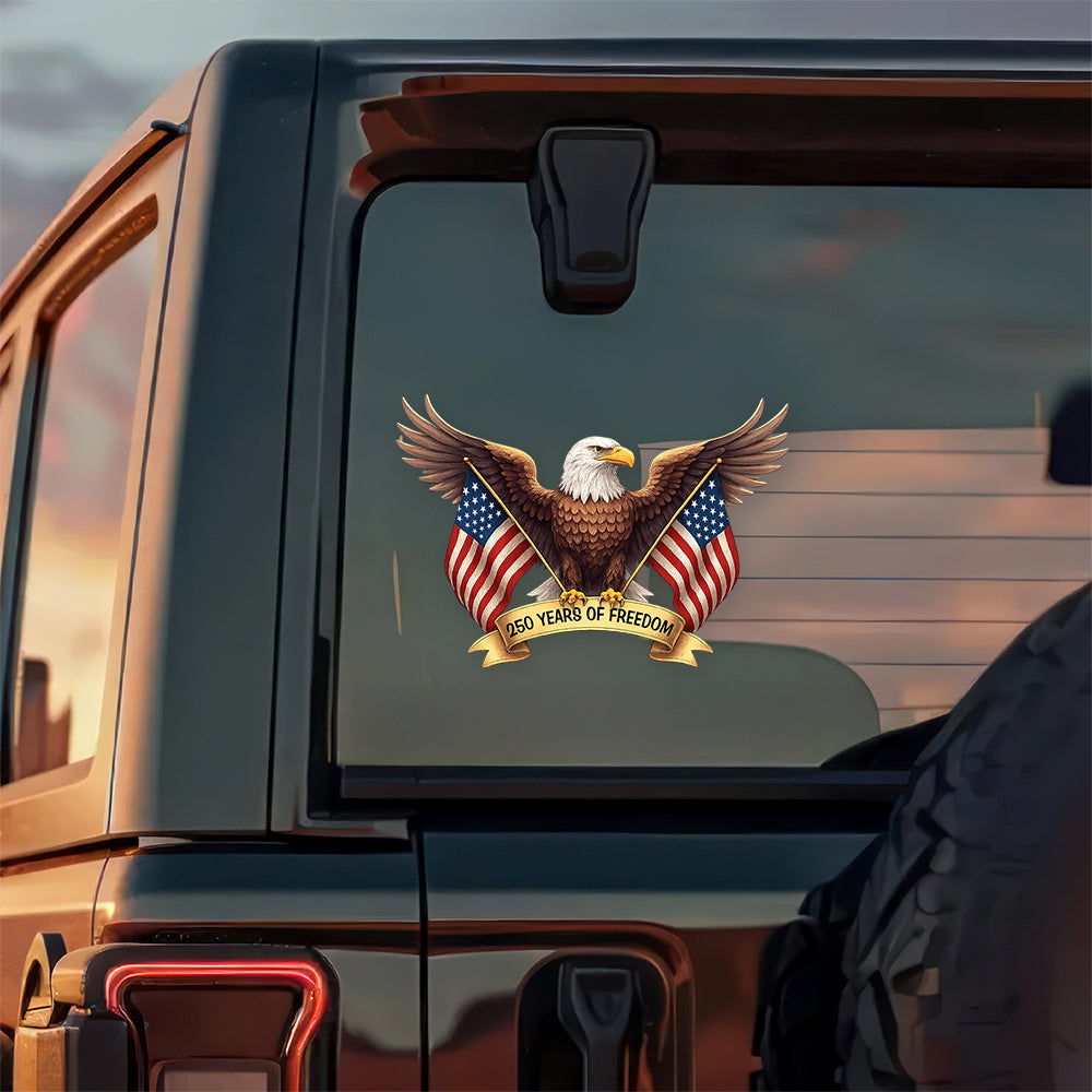 250 Anniversary 4th of July America Eagle 1776-2026 250 Years of Freedom Sticker HO82 900740