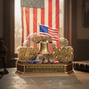 Personalized 250 Years Of Freedom 1776–2026 Acrylic Block Plaque - Veteran Gift, Patriotic Military Memorial Decor HO82 901900