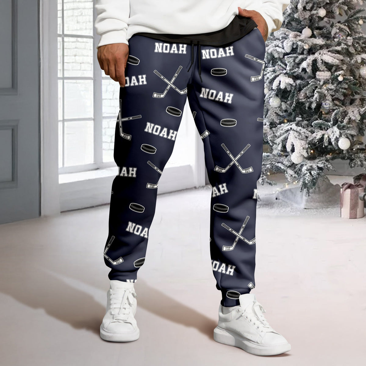 Hockey Custom Name - Personalized Sweatpants Gift For Hockey Lovers HO82 900190