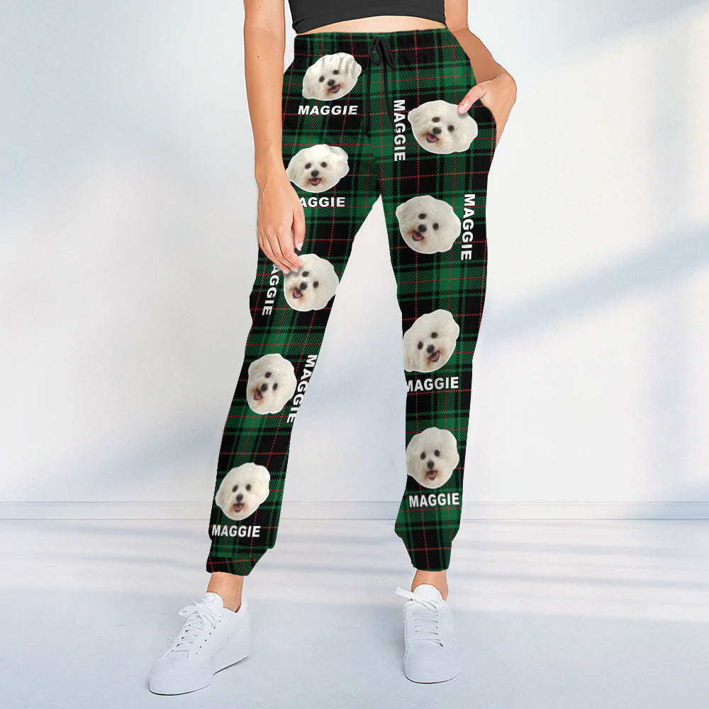 Custom Pet Photo Flannel Style Personalized Sweatpant For Dog Lovers Cat Lovers CH07 896104