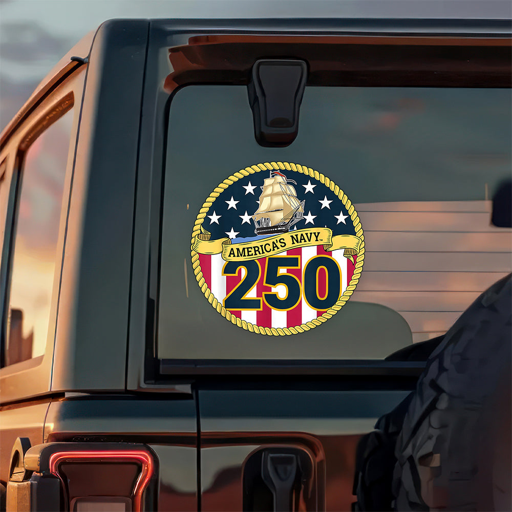 United States Navy 250th Car Sticker HO82 900736