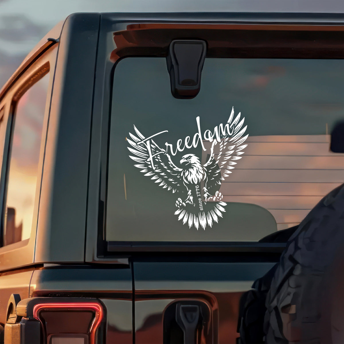 American Freedom Since 1776 Car Window Decal Sticker HA75 898962