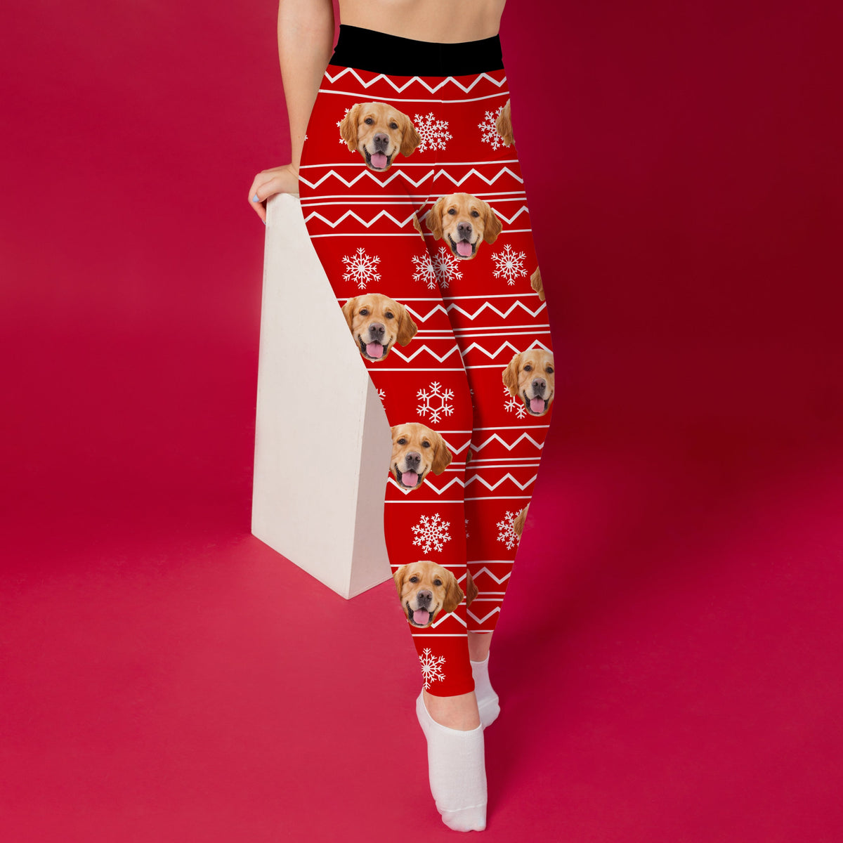 Custom Photo Christmas Dog Legging HO82 900538