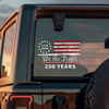250 Years We The People US Flag Car Window Decal Sticker HA75 898758