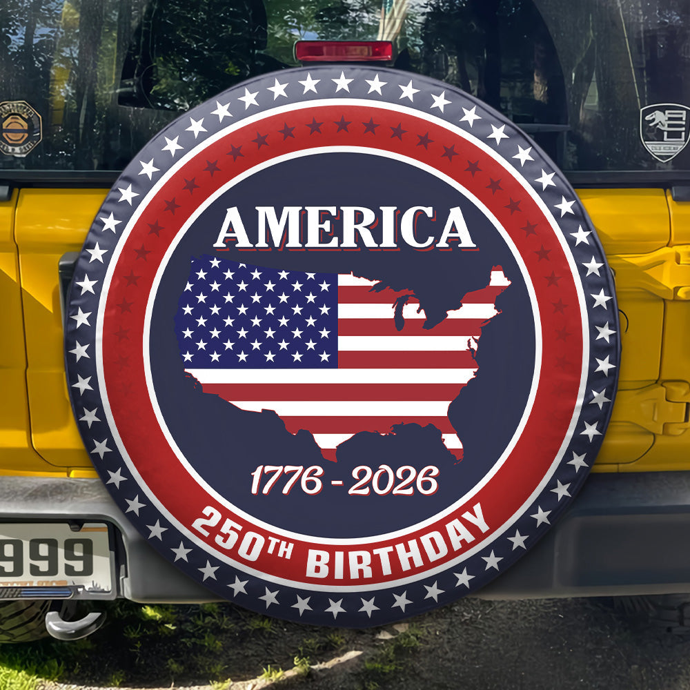 Personalized Family Name America 250th Anniversary Tire Cover CH07 910222