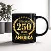 America 250 Years America 250th Anniversary Black Mug HA75 897420