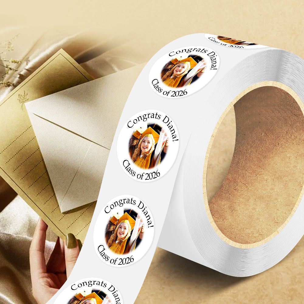 Custom Photo Class of 2026 Graduation Roll Sticker TH10 898799