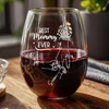 Personalized Best Mom Ever Wine Glass Christmas, Birthday Gift For Mom HA75 892954