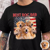 Custom Photo Best Dog Dad, Dog Mom Dark Shirt TH10 898705