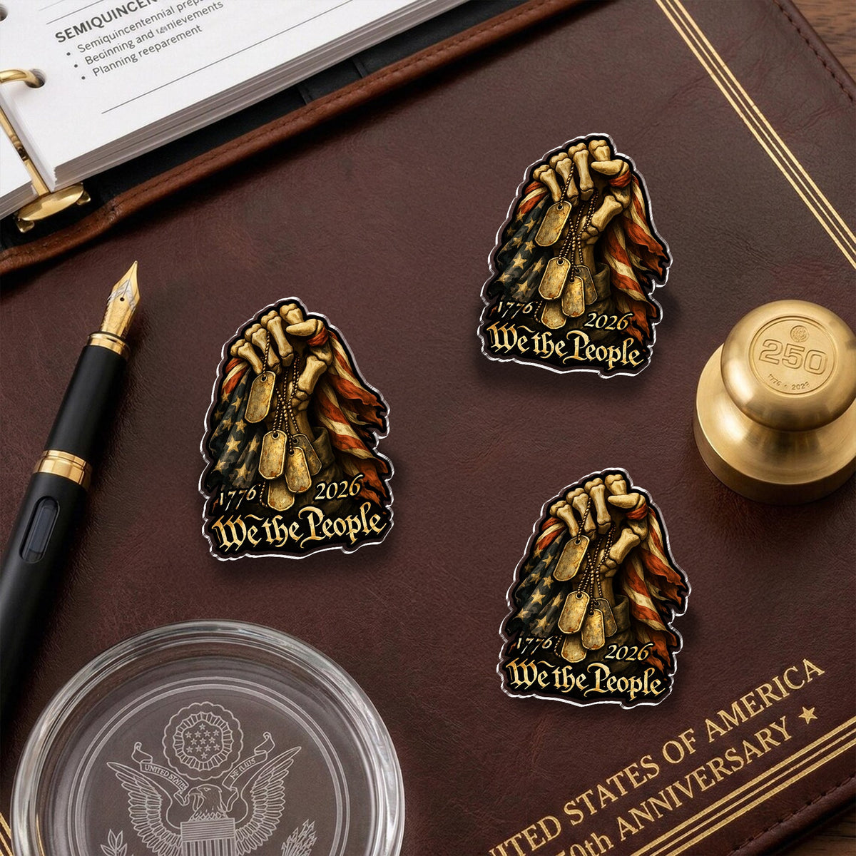 We The People 1776-2026 Acrylic Pin HA75 920946