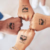 Multi America 250 With Eagles - In God We Trust Party Tattoos Favors LM32 897813