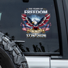Flag Vintage 250 Years American 1776 2026 250th USA Birthday Car Window Decal Sticker HA75 920176