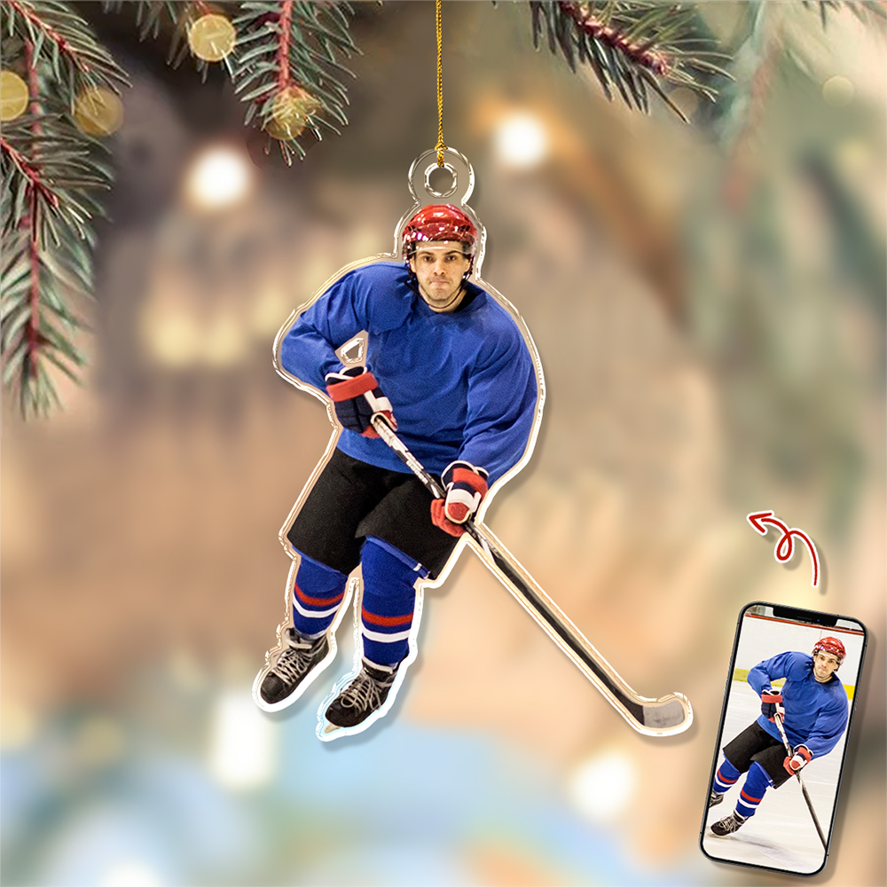 Custom Rink Master Photo Acrylic Ornament - Gift For Ice Hockey Players, Ice Hockey Lovers, Family Members HO82 900194
