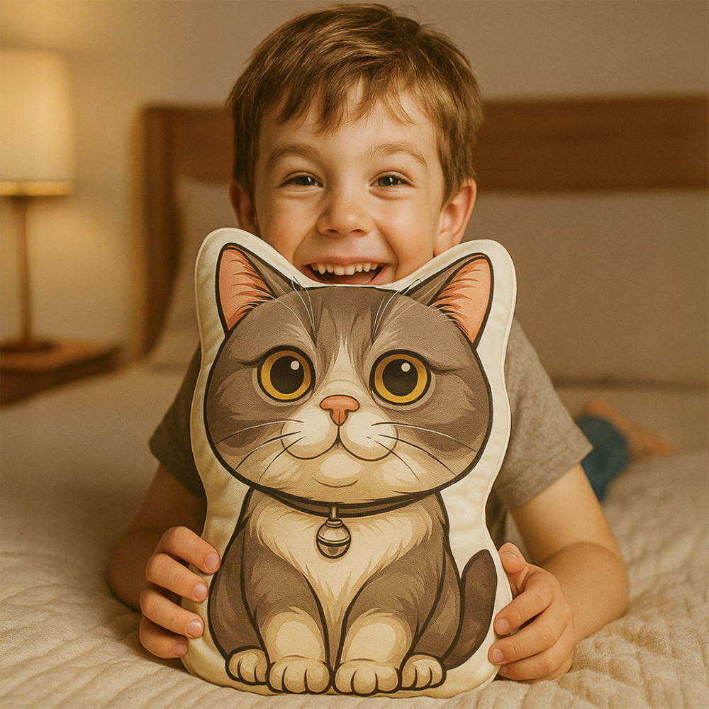 Custom Dog Cat Cartoon Photo Shaped Pillow For Dog Lovers Cat Lovers CH07 896448