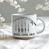 Personalized Name Reel Cool Dad Fishing Pottery Mug, Fishing Lover Gift LM32 669245