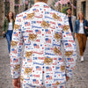 Custom Dog Cat Photo America 250 Semiquincentennial Men's Suit LM32 899505