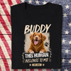 Custom Dog Cat Photo This Human Belong To Us Dark Shirt HO82 902706