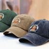 Custom Photo Protected By Human Dog Washed Denim Baseball Cap HO82 894142