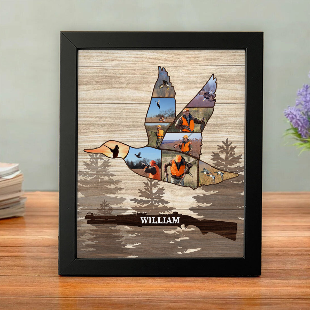 Custom Photo Deer Hunting Wood Picture Frame CH07 896550