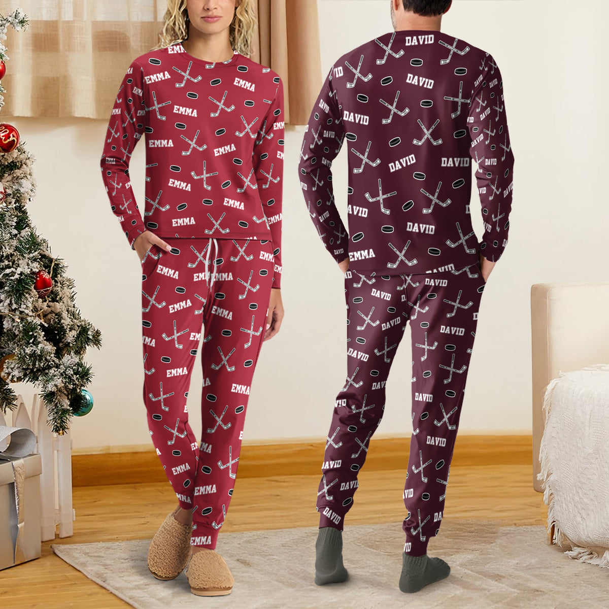 Hockey Custom Name - Personalized Sleepwear Gift For Hockey Lovers HO82 900204