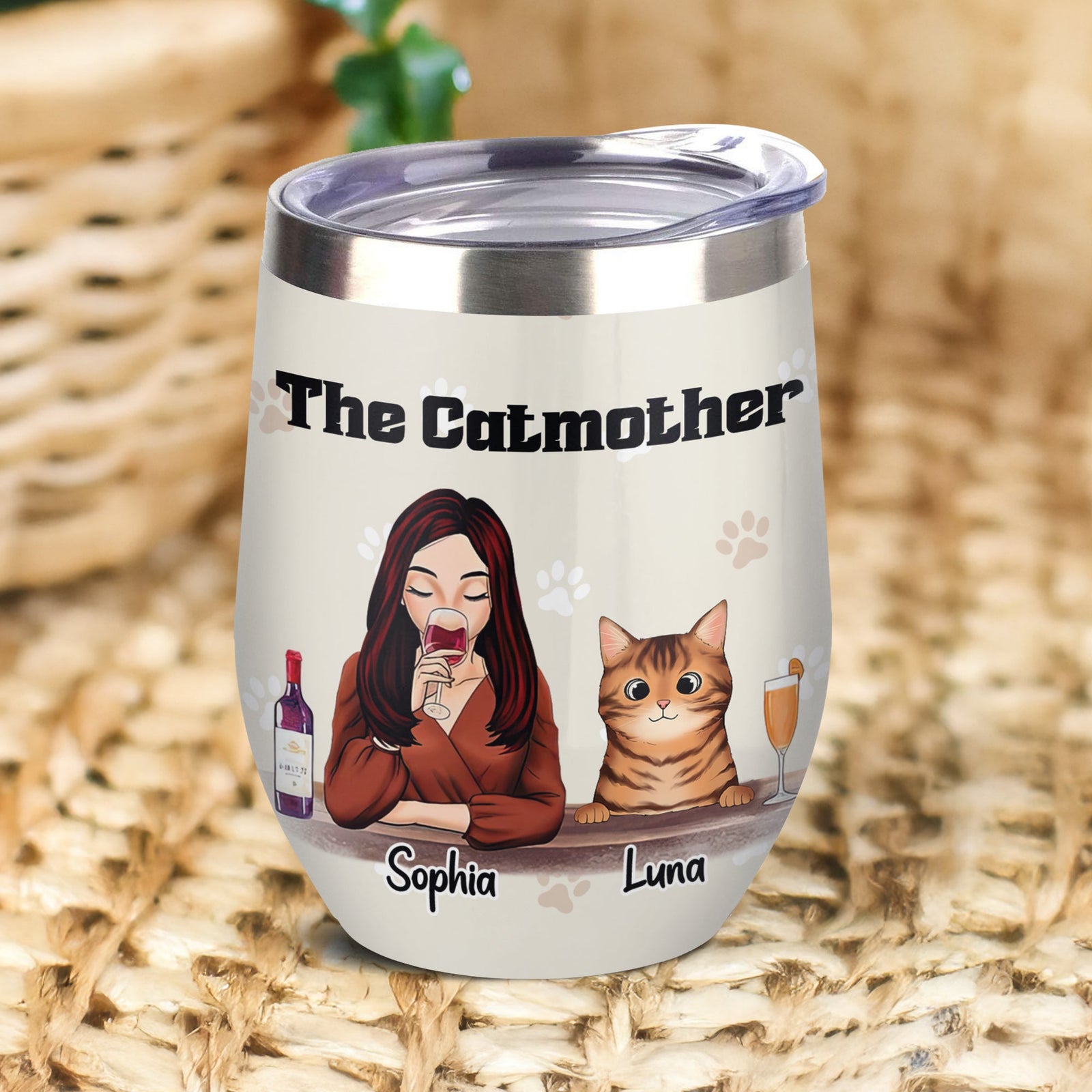 The Catmother For Cat Lover Wine Tumbler TH10 892813
