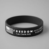 Laser Engraved Silicone Bracelet “FREEDOM” Charlie Kirk Tribute LM32 65771