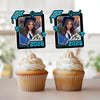 Custom Photo Class of 2026 Glitter Graduation Cupcake Toppers, Personalized Party Decorations CH07 895598