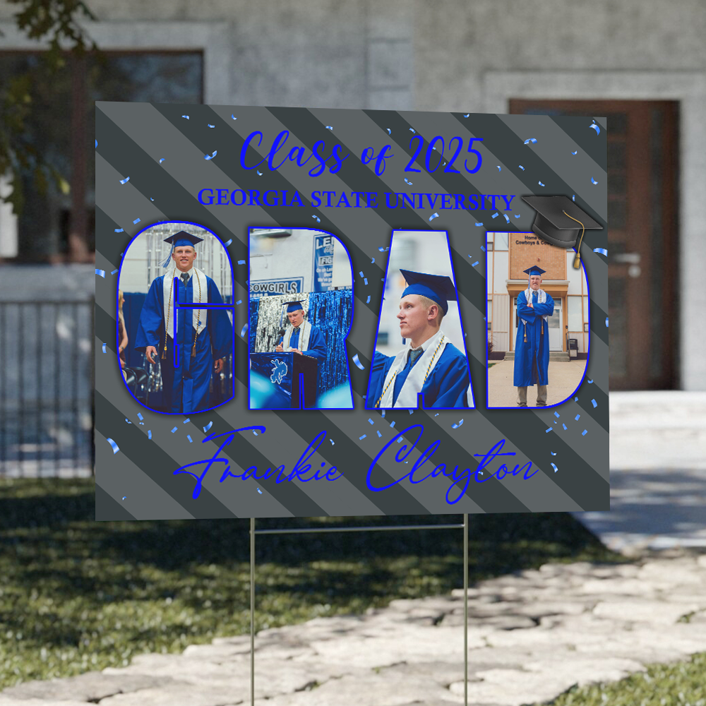 Custom Photo On Graduation Yard Sign TH10 892475