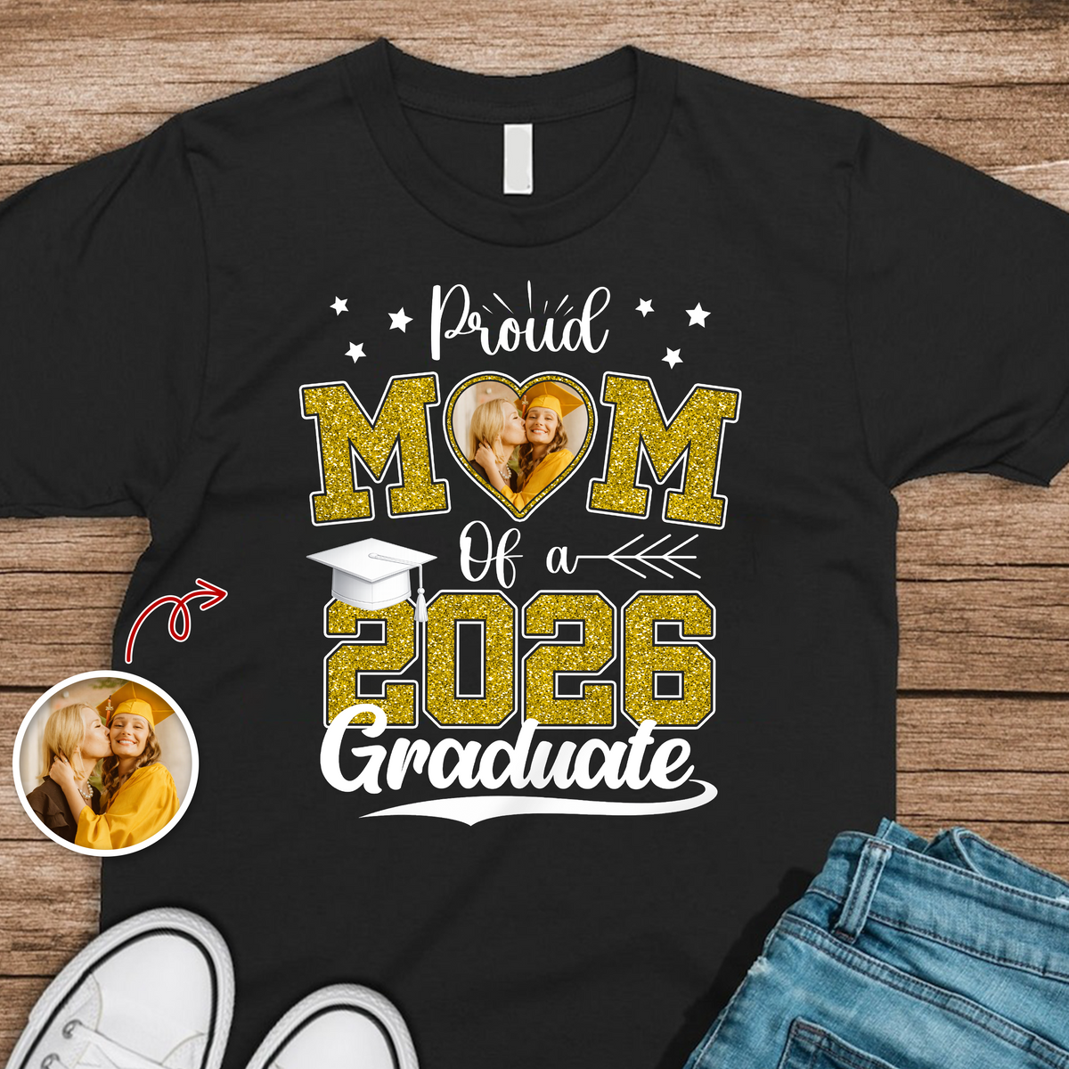 Custom Photo Congrats Graduation Personalized Dark Shirt HA75 920480