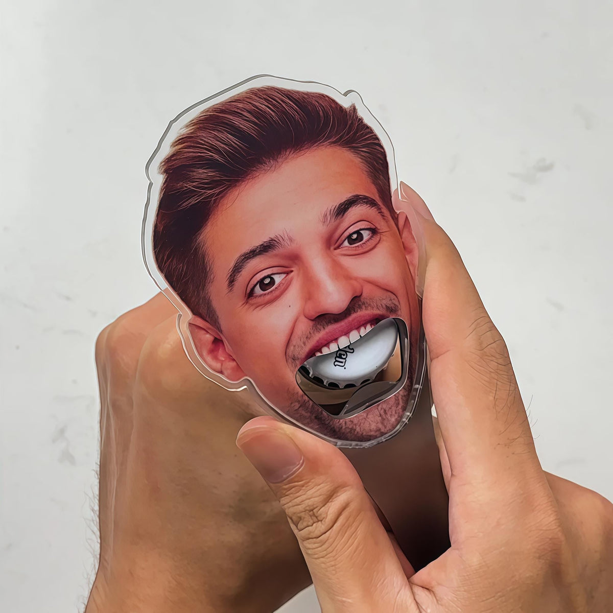 Custom Funny Avatar Face Photo Couple Bottle Opener with Magnet Fridge, Gift For Couple, Valentine's Day HO82 900680