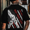 Fist Bumps Dad & Kid US Flag Back Shirt Personalized Father's Day Gift CH07 895856