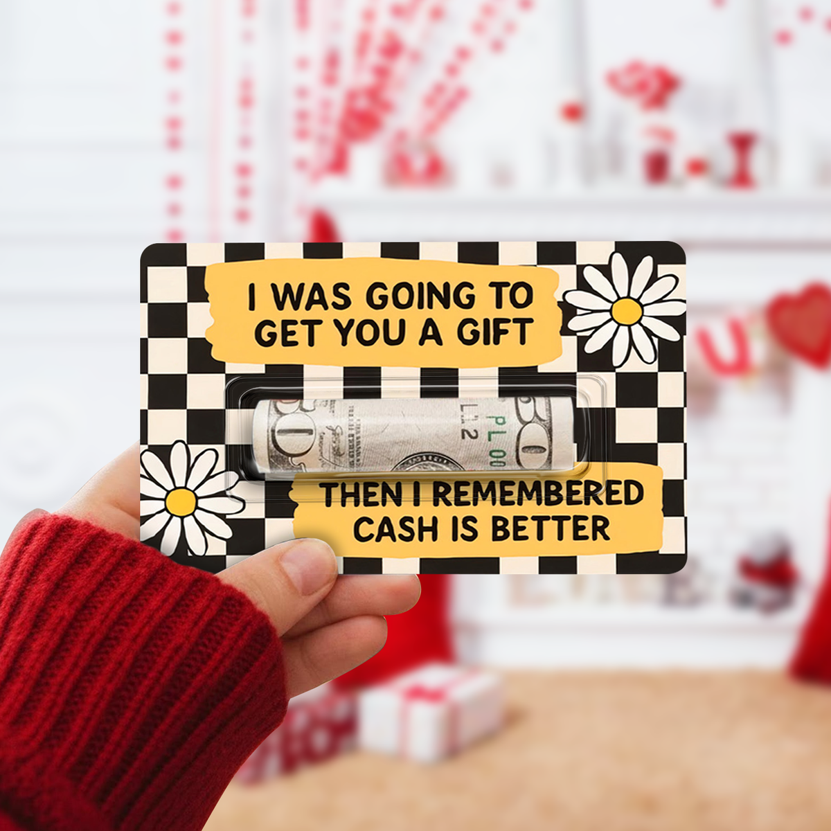 Custom Valentine's Day Money Holder Card Funny Gift For Couple HO82 901128
